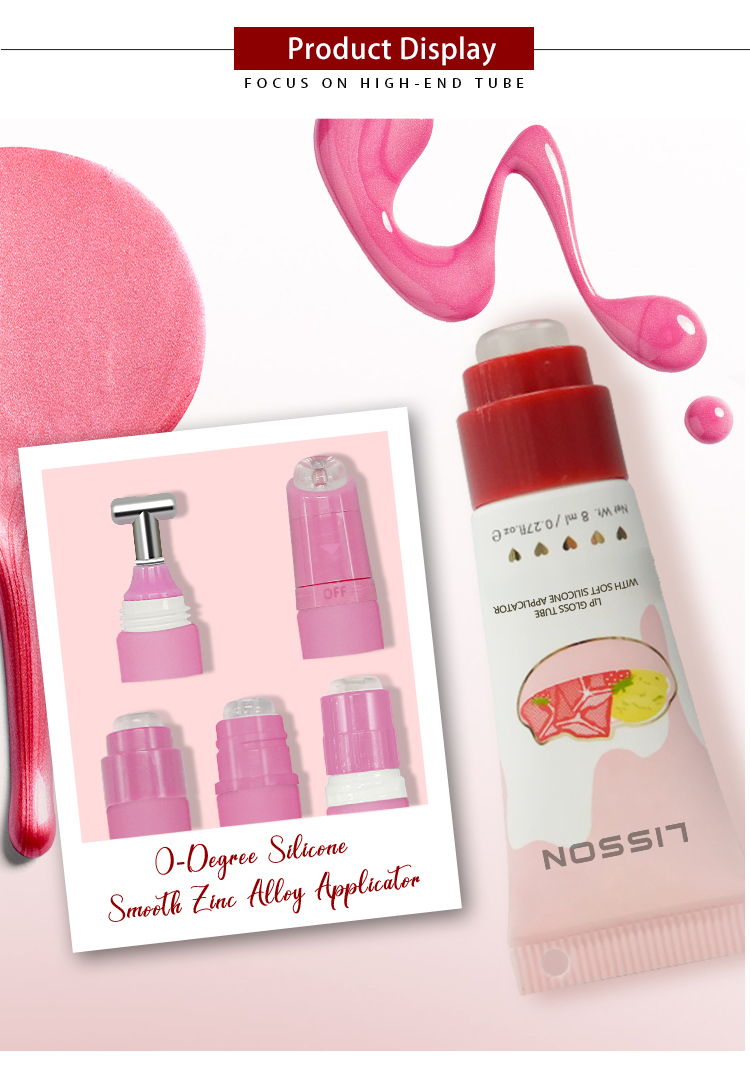 Lip Gloss Tube With Super Soft Silicone Applicator