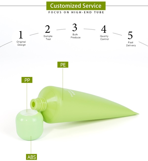 Cosmetic Cream Tube with Ball Shape Cap