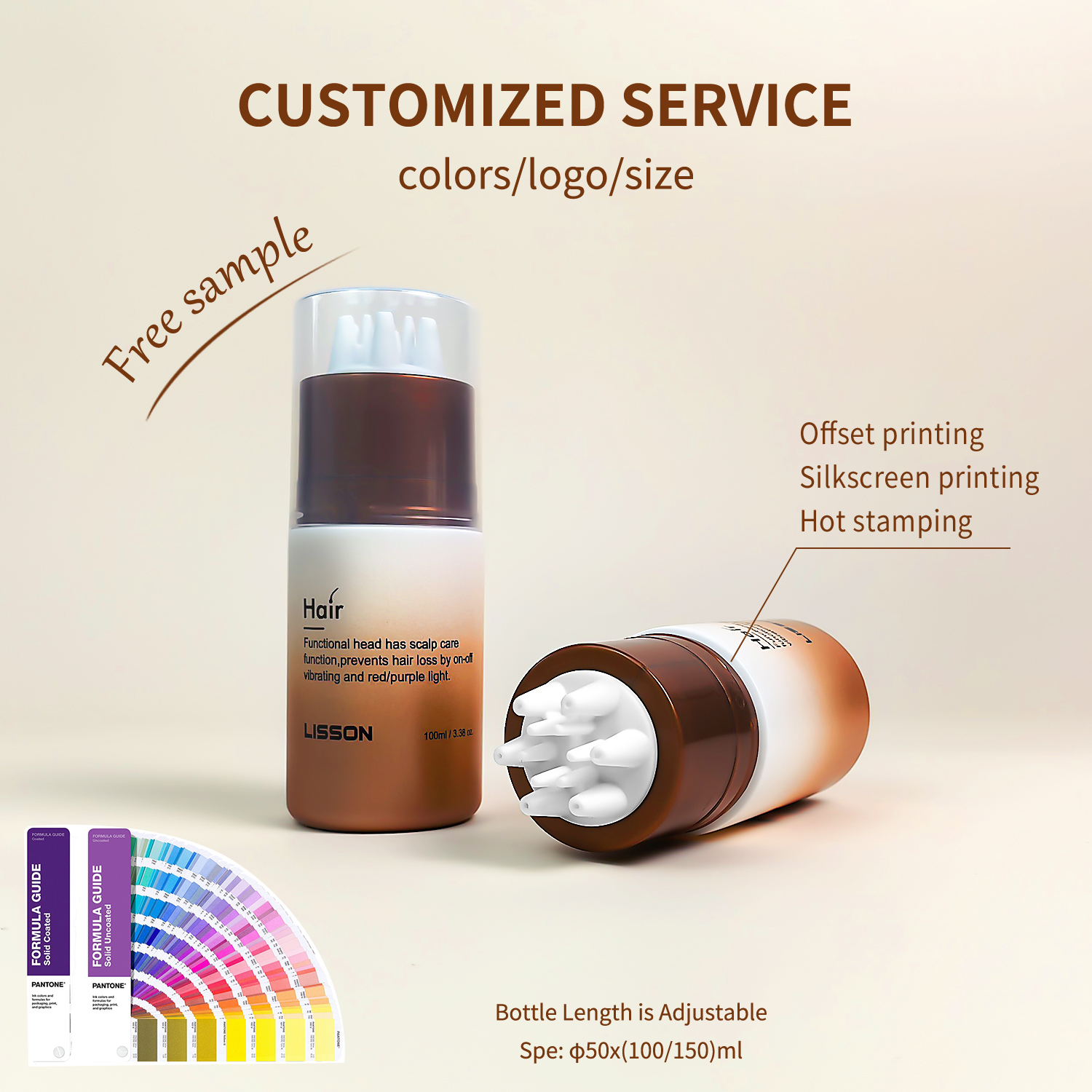 Scalp Care Bottle With Silicone Applicator