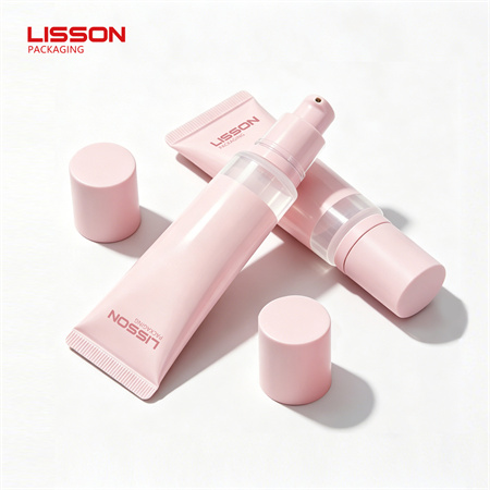 Pink Glow Plastic Airless Pump Tube