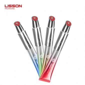 금속 어플리케이터가 장착된 혁신적인 전기 진동 아이크림 튜브