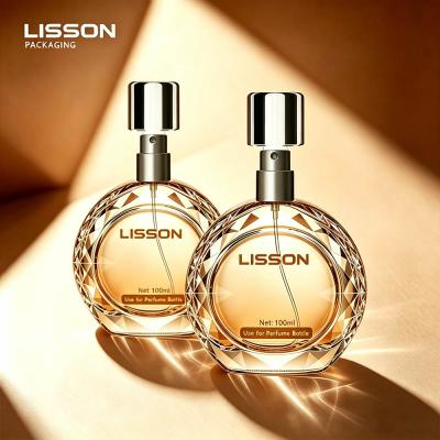 diamond-cut glass bottle