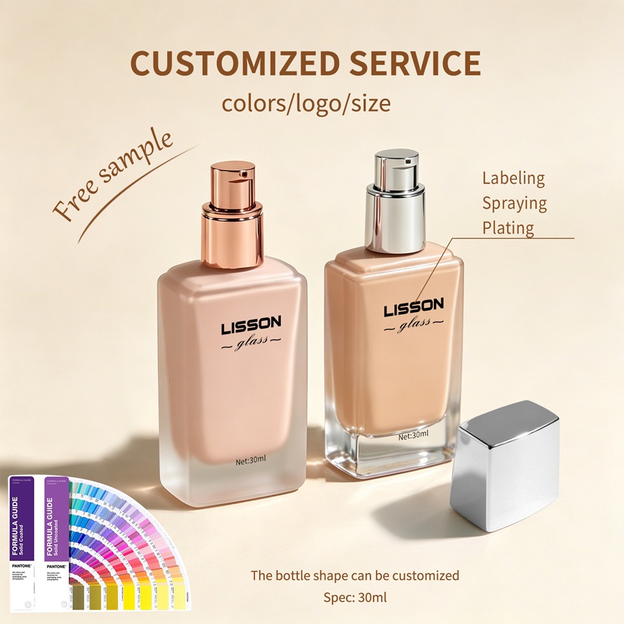Custom Cosmetic Glass Bottle