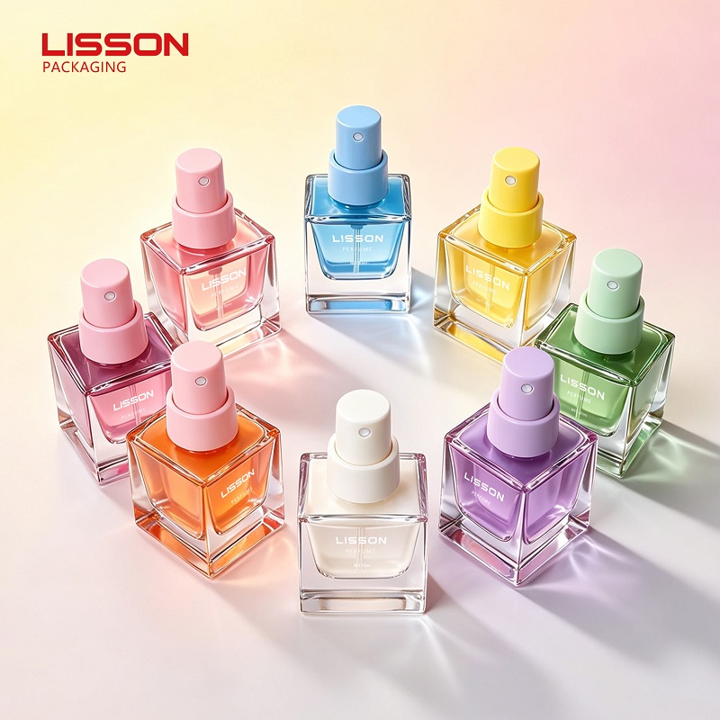Perfume bottle with ball cap