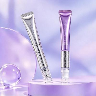 Cosmetic squeeze tube with massager